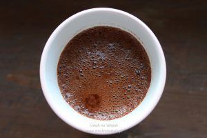 Kawa kakaowa z cynamonem.