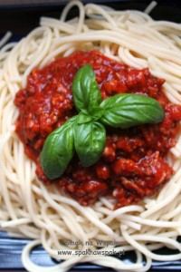 Spaghetti alla bolognese.